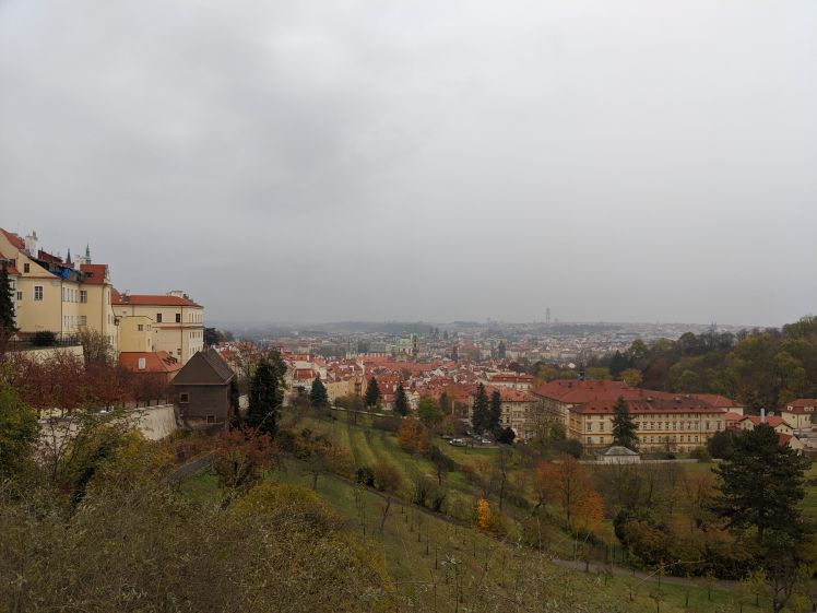 Walking past the monastery