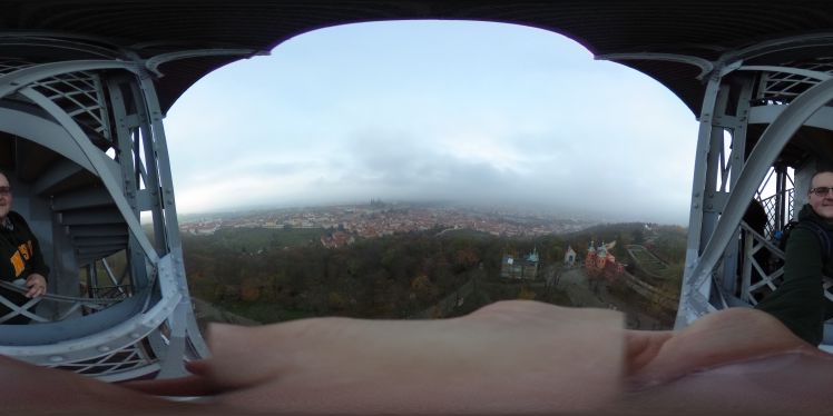 Looking over Petřín hill